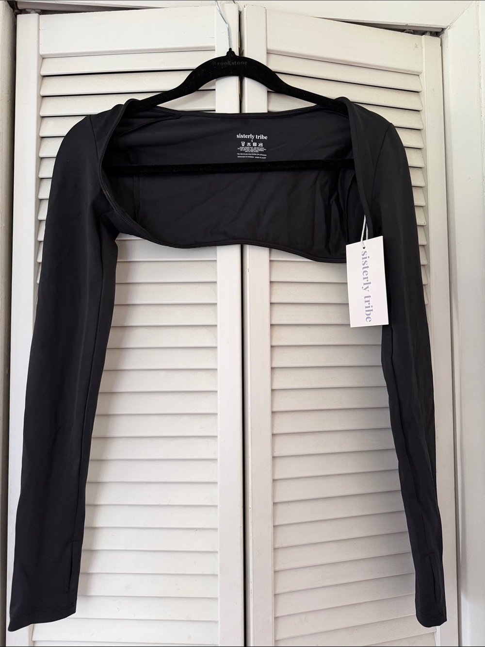 Sisterly Tribe Black Long Sleeve Pilates